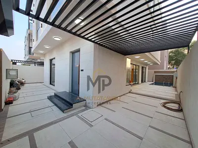 Villa(with pool)|ajman|al helio2|5 master rooms, majlis, 3 halls, roof, pool|freehold|price included water, electricity, central A\C|negotiable price.