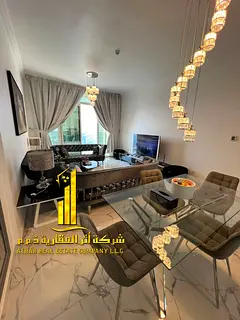 Luxurious three-bedroom furnished apartment for monthly rent in Ajman - Al Rashidiya 1 - Oasis Tower