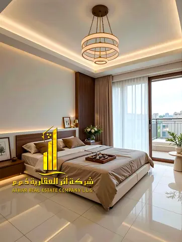 شقة فخمة غرفة وصالة ( اول ساكن ) مفروشة فرش جديد للايجار الشهرى بعجمان - الكورنيش - قريب من فندق باهى