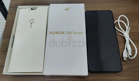 LIKE BRAND NEW Honor 200 Smart 5G, 256 GB Storage, 4 GB RAM, with OG Box, Type-C Cable and Invoice