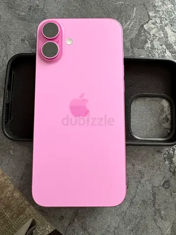 Pink iPhone with case - good working condition
