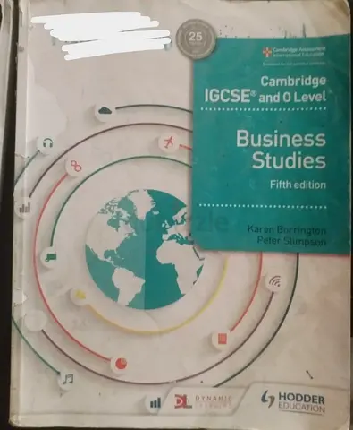 Cambridge IGCSE & O Level Business Studies 5th edition Book