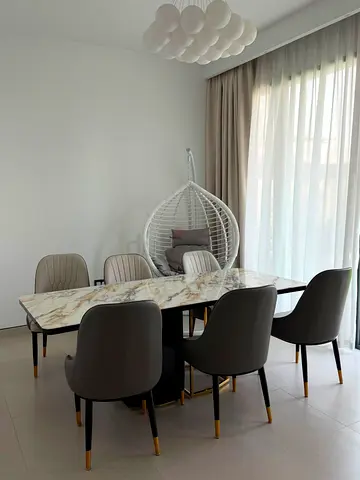 Modern Marble Top Dining Table Set 6 Seater Luxury Dining