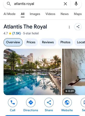 Atlantis Royal Dinner Buffet and Awaken Spa Palm Atlantis voucher
