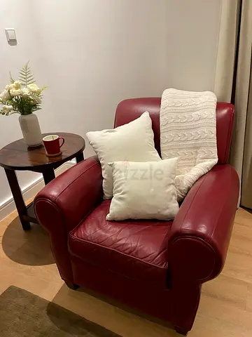 Red Leather Armchair