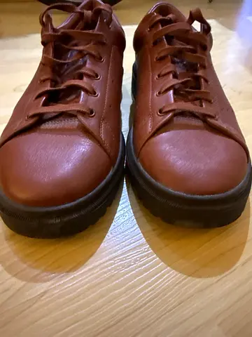 Adidas Originals Brown leather sneakers unused. Brand new. Size UK 9