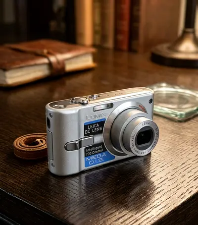 Panasonic Lumix DMC-FX12 Digital Camera (Silver) | Leica Lens