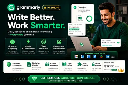 Grammarly Premium – 5 Months Subscription | Advanced Grammar Style Tool