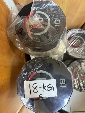 Pair of 18 kg Dumbbells New
