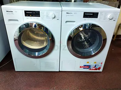 Miele brand 8kg washer and dryer set like new condition perfect working