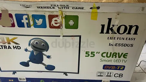 Ikon 55" Curve Smart LED TV (In-E55DUS) - 55 inch