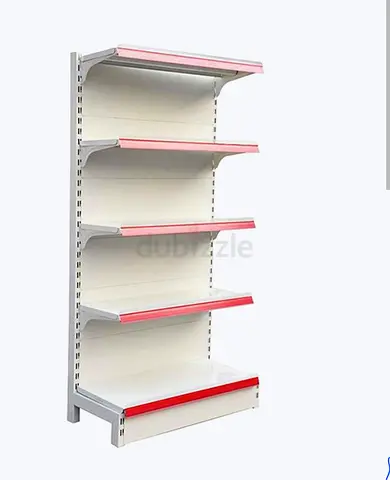 Double-sided Retail Gondola Shelving Unit - Metal Store Shelves