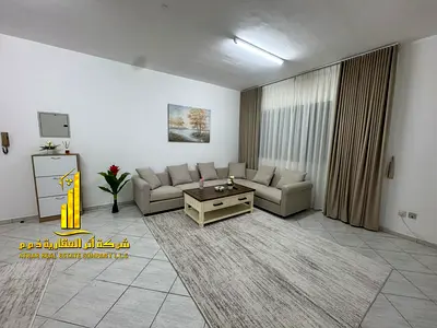 Luxury apartment, second occupancy, two bedrooms, living room, and open balcony. Ajman, Al Rashidiya 3. for monthly rent.