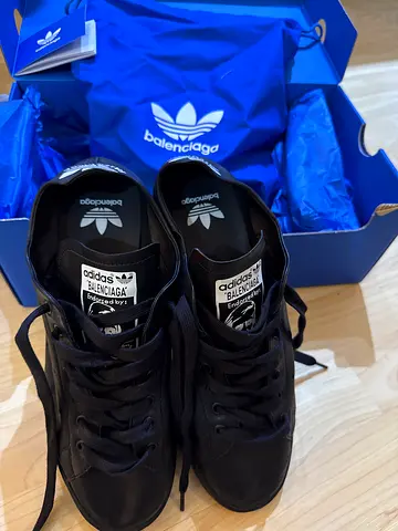 Black Adidas x Balenciaga Triple Collaboration Low-Top Sneakers, BRAND NEW with original box and bag
