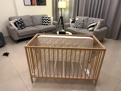 Ikea baby cot with mattress