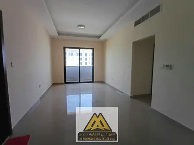 2BR in Al Jurf 3, 2 balconies, 3 baths, cen4tral AC, excellent finishes, near all services, AED 45,009/year.
