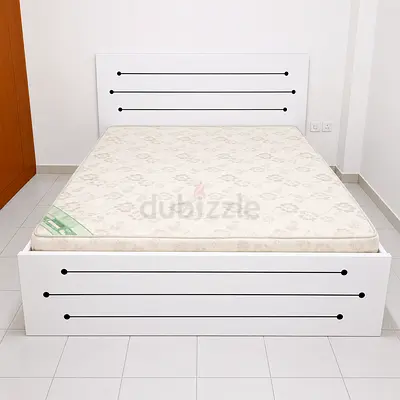 Brend New wooden King size 180x200 Bed included Madical Matress Available