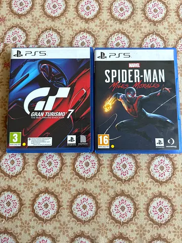 PS5 Games: Spider-Man Miles Morales & Gran Turismo 7 - Used