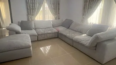 Super Comfortable Pan Emirates Pianca Corner shape sofa without footstool