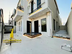 Luxury villa, first occupancy, for annual rent in Ajman - Al Helio 1 - two floors, 5 bedrooms, livin