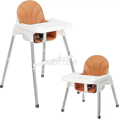 Convertible High Chair to Booster Seat, Removable Tray, Easy Clean