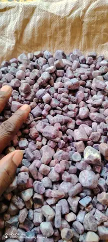 Bag of small purple tumbled stones - rough mineral lot