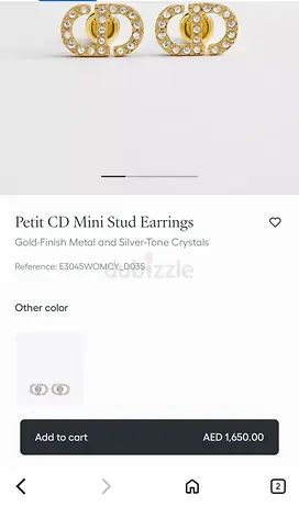 Authentic Dior Necklace + Earrings Set