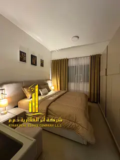 Luxury one-bedroom apartment in Ajman - Al Hamidiya - near Kenz Mall - furnished with hotel-style fu