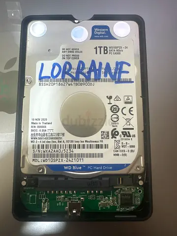 WD Blue 1TB Internal Hard Drive (in external enclosure) - Good Working Condition