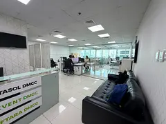 Fully furnished office. High floor, excellent views. Right outside metro station (Shobha Realty).