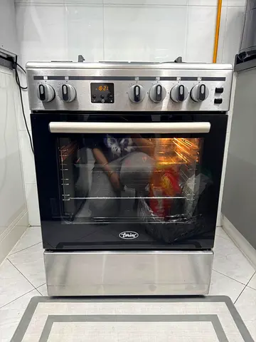 Pelgrim Stainless Steel Freestanding Gas Cooker with Oven - Good Condition