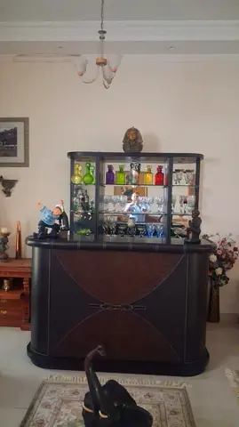 Bar with drinks Cabinet
