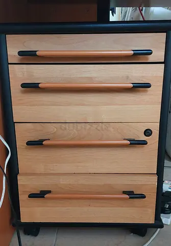 Mobile Pedestal Drawer Unit – 4 Drawers with lock