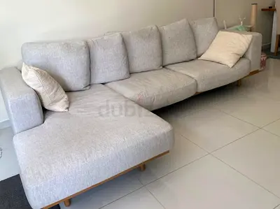 Almost Like Brand new condition West elm Newport Feather filled L Shape Sofa Beige