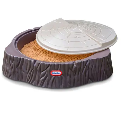 Little Tikes Tree Stump Sandbox with Cover - Excellent Condition