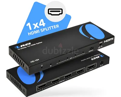 OREI 4K 1x4 HDMI Splitter, 1x IN, 4x OUT (Model: HD-104)