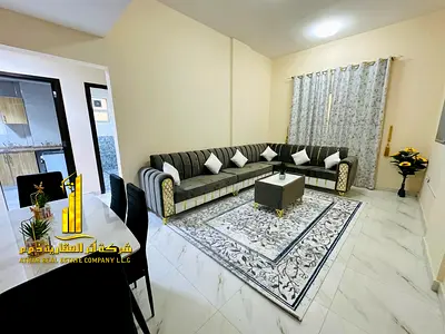 2BHK Fully Furnished with living room | For monthly rent | Ajman Corniche Area | Includes bills and internet | Ready to move in immediately!