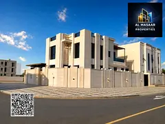 Villa for sale in Ajman, Al Helio area, registration included. Consists of 4 master bedrooms, a majl