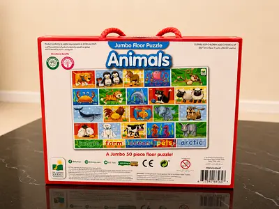 ELC Jumbo 50-Piece Floor Puzzle - Animals (Like New)