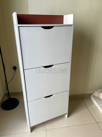 White 3-Drawer Tall Storage Cabinet - Slim Shoe/Utility Organizer