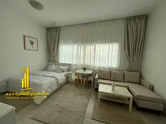 For monthly rent in Ajman - a luxurious studio with a Fully separate kitchen, fully furnished new, e