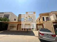 First tenant villa for annual rent in Al Yasmeen Ajman, 5 rooms, hall, majlis, 7 baths, wardrobes, s