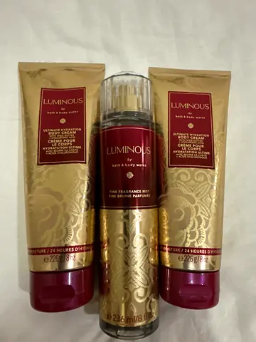 Bath & Body Works Luminous Set - body creams & spray - NEW