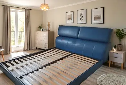 Italian CASANOVA Gamma Arredamenti Outback Night Eastern KING BED frame full top grain leather