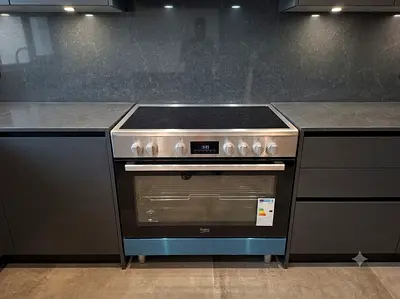 Beko latest model full electric ceramic 5 hobs stove oven fan cooking range 90x60 free delivery