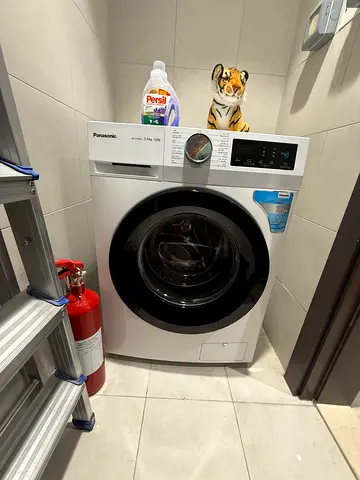 Panasonic Front Load Washing Machine - 7kg, White - Model NA-127MG2