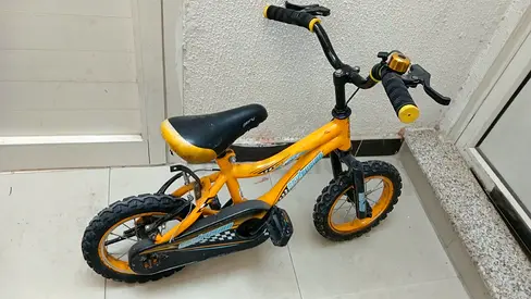 Yellow and Black Kids Bicycle