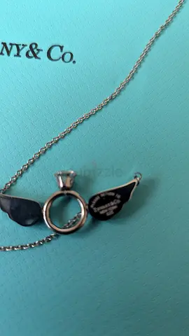 Tiffany & Co Winged Ring Charm Necklace