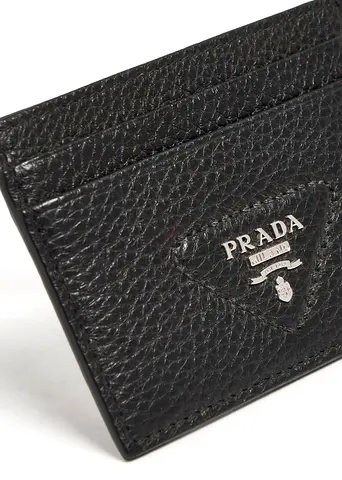 PRADA Leather card holder