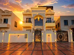Own a luxurious villa with an elegant classic design, two floors with a roof, including registration